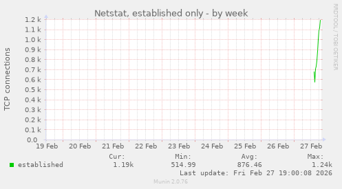 Netstat, established only